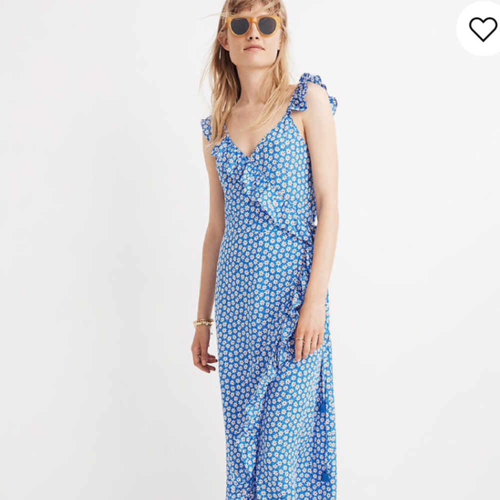 Madewell Ruffle Maxi Dress Size 12
